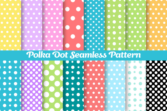 Download Polka Dot Seamless Patterns Bundle - Patterns Collection