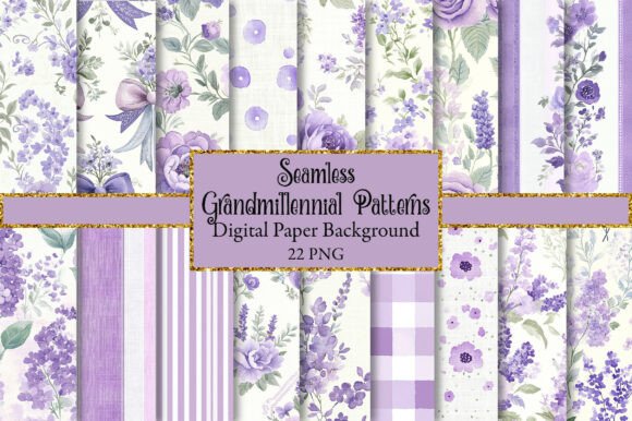 Download Grandmillennial Seamless Patterns - Patterns Collection