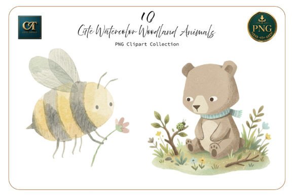 Download Cute Watercolor Woodland Animals Set - Woodland animals set Collection