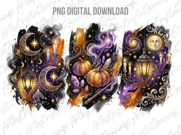 Download Magical Celestial Halloween Clipart PNG - Magical Collection