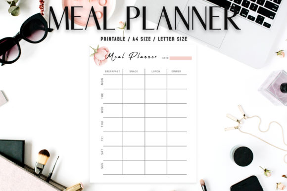 Download Floral Meal Planner Template V2 - Meal Collection