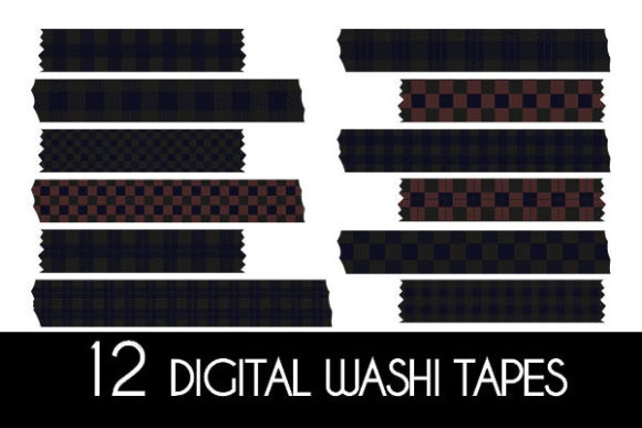 Download Dark Buffalo Plaid Washi Tapes Patterns - Patterns Collection