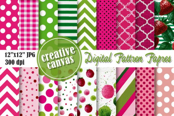 Download Pink &amp; Green Polka Dot Seamless Patterns - Patterns Collection