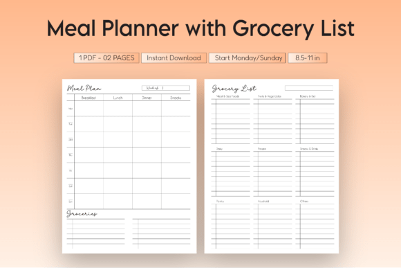 Download Meal Planner with Grocery List - Meal Collection
