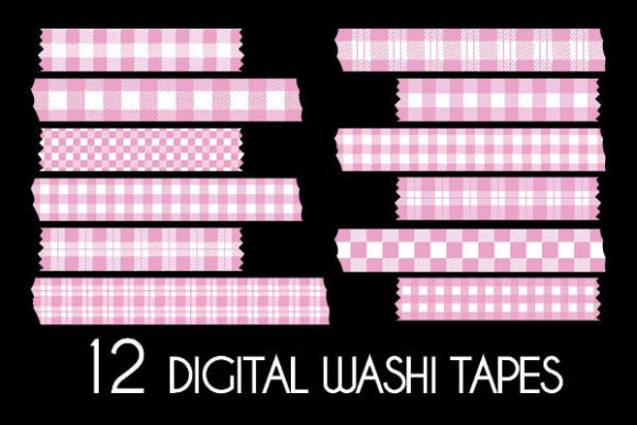 Download Pink Buffalo Plaid Washi Tapes Patterns - Patterns Collection
