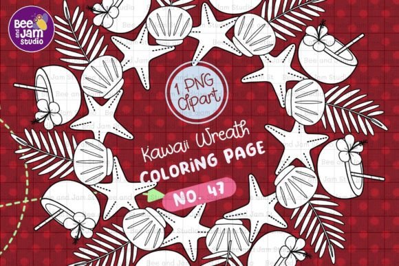 Download KDP Coloring Kawaii Beach Summer -47 - Premium Resources