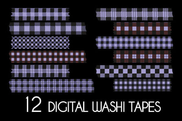 Download Purple Plaid Washi Tapes Patterns - Patterns Collection