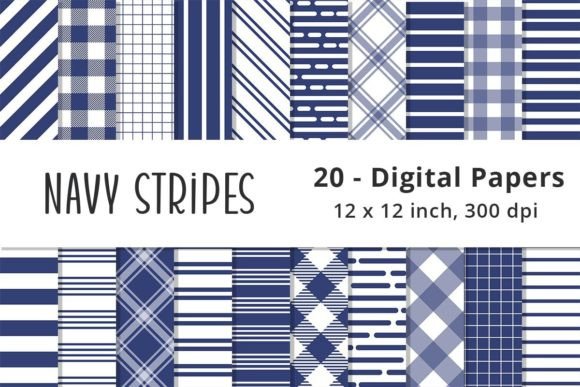 Download Navy Blue Stripes Background Patterns - Patterns Collection