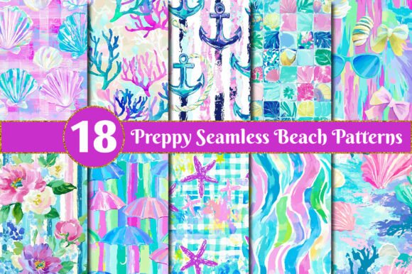 Download Preppy Seamless Beach Patterns - Premium Resources