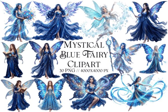 Mystical Blue Fairy Clipar - Download Now