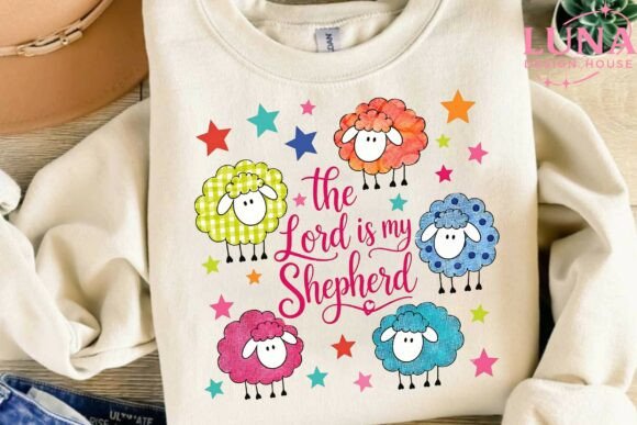 Download Colorful Sheep Lord is My Shepherd PNG - Colorful Collection
