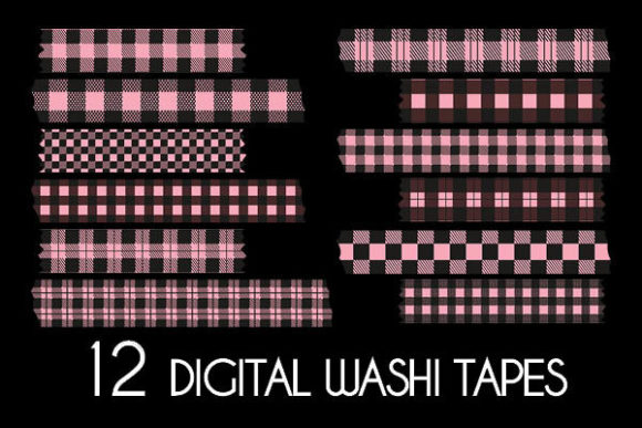 Download Pink Buffalo Plaid Washi Tapes Patterns - Patterns Collection