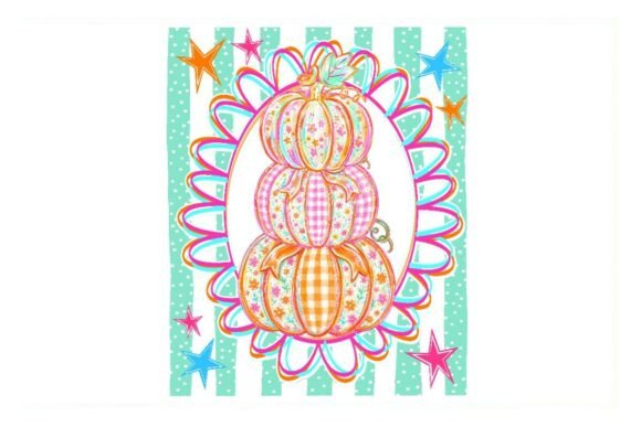 Download Colorful Stacked Pumpkin Clipart PNG - Colorful Collection