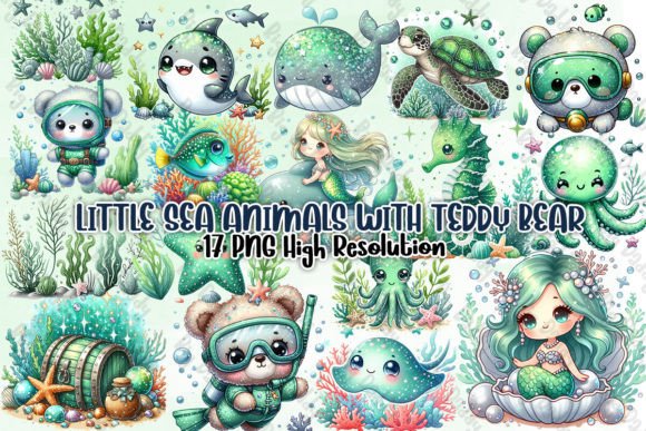 Download Little Sea Animals with Teddy Bear - Little sea animals Collection