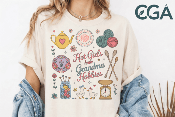 Hot Girls Have Grandma Hobbies PNG - Download Now
