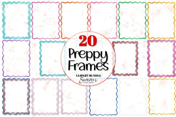 Download Colorful Preppy Frame Clipart Bundle - Colorful Collection