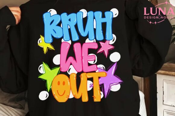 Download Bruh We out Colorful Text PNG Clipart - Colorful Collection