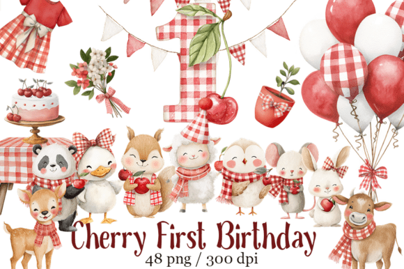 Berry First Birthday, Baby Shower PNG - Download Now